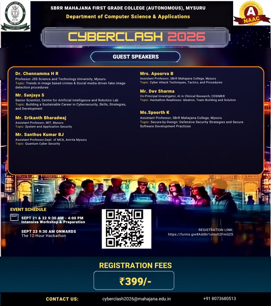 CYBERCLASH 2026 – Intensive Workshop & 12-Hour Hackathon